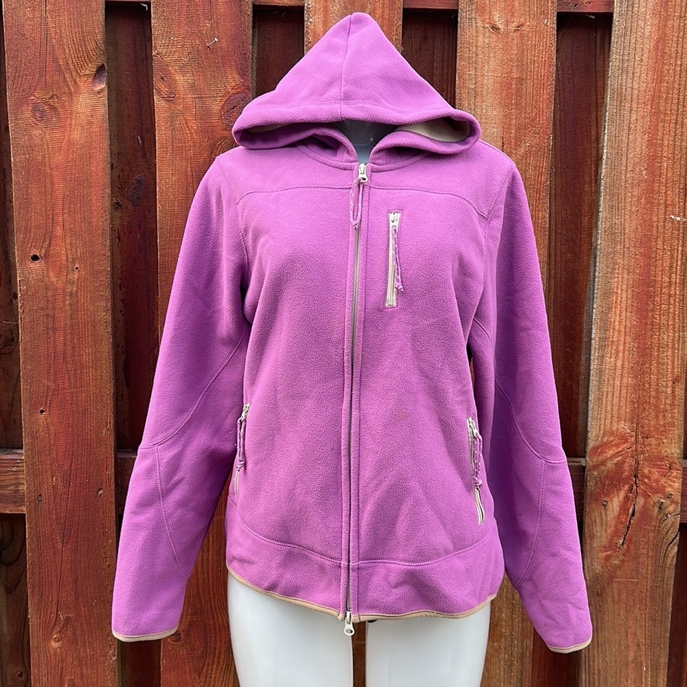 Old Navy Purple Hooded Fleece Jacket Size L
